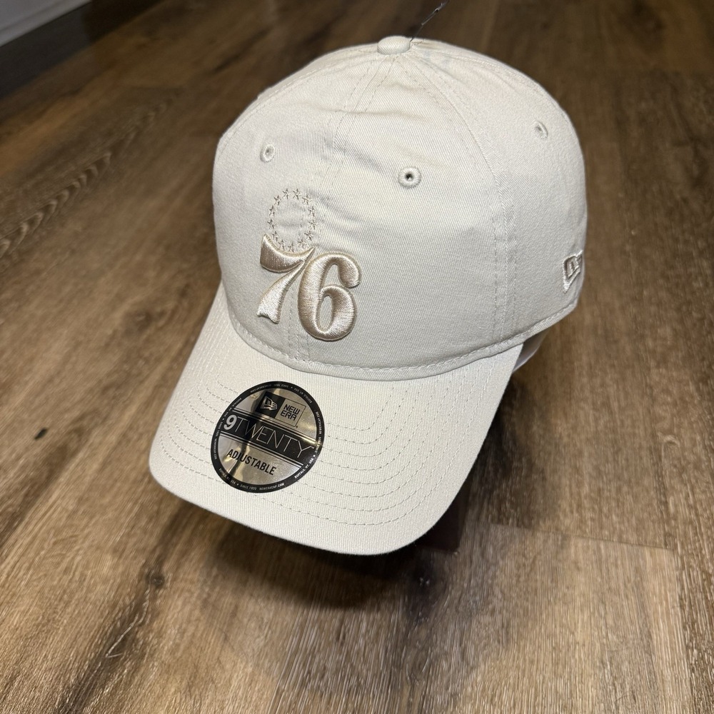 Philadelphia 76ers Hat New Era‎ Cap 9Twenty Adjustable Khaki Tan Brown Otameal